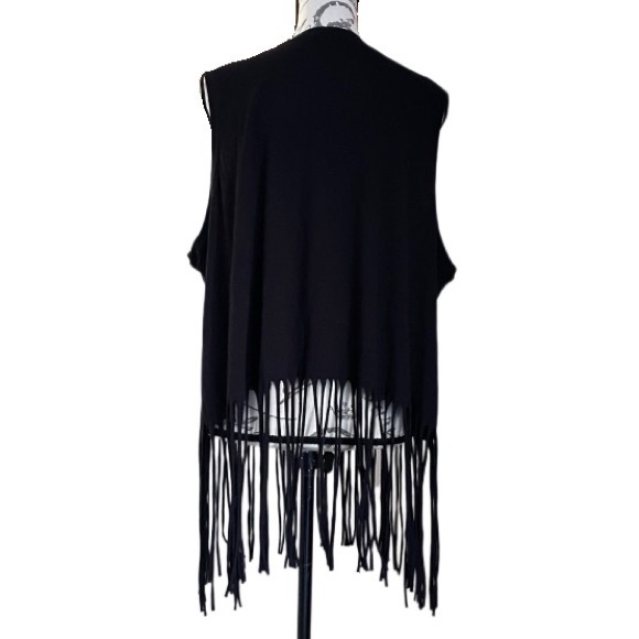 Black Pink Floyd Classic Fit Cotton Fringe Tank - Torrid Size 3 Plus Size - Picture 4 of 6